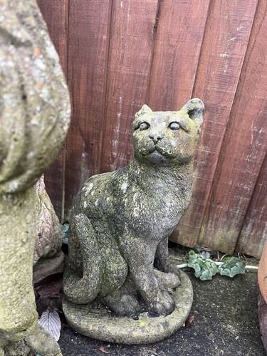 Concrete garden statue - garden,