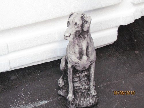 Great dane concrete garden - dane, (concrete