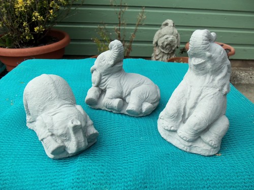 Concrete garden statues - concrete,