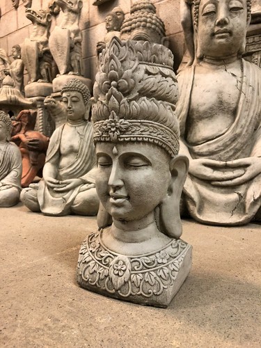 Buddha head garden - buddha,