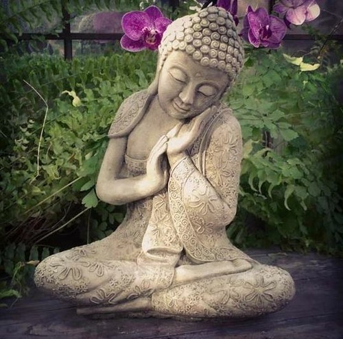 Resting buddha statue - resting,